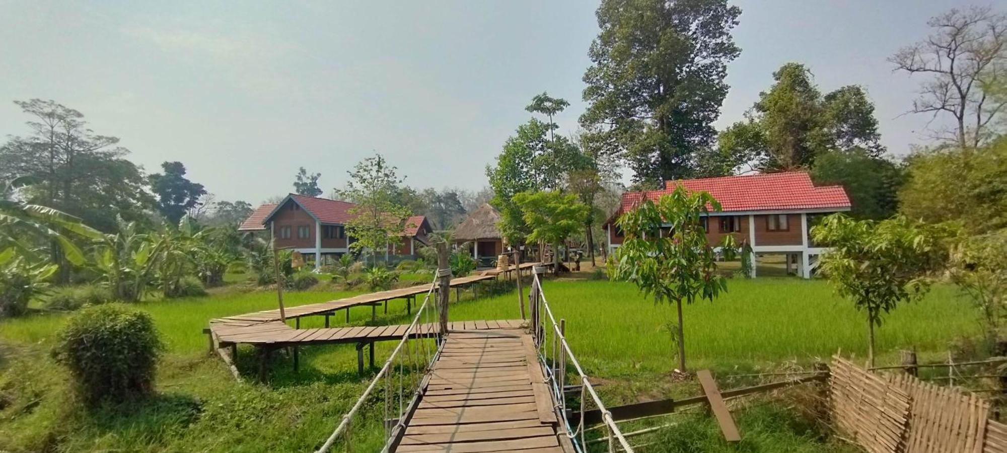 Bolaven Garden Bungalow And Tent - Tad Lo Ban Kiangtat Esterno foto