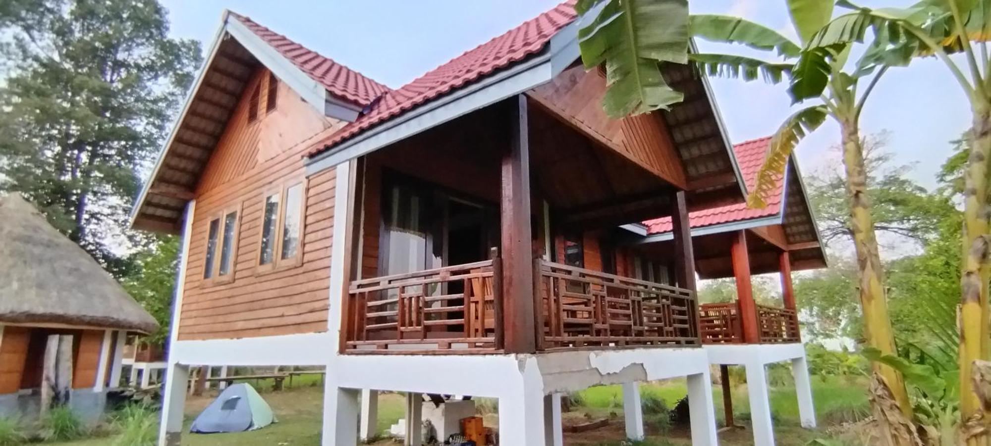 Bolaven Garden Bungalow And Tent - Tad Lo Ban Kiangtat Esterno foto